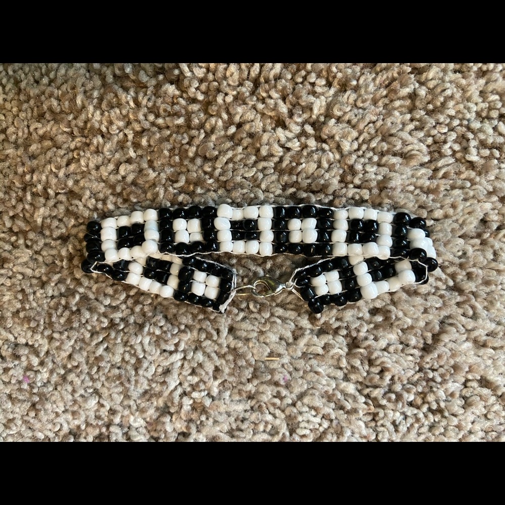 Square Pattern Beaded Bracelet